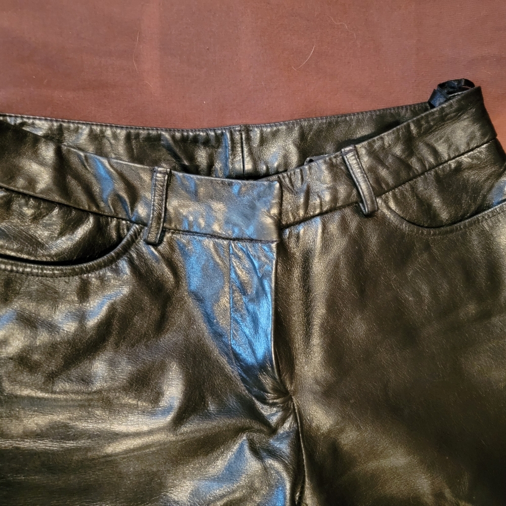 Express Black leather pants